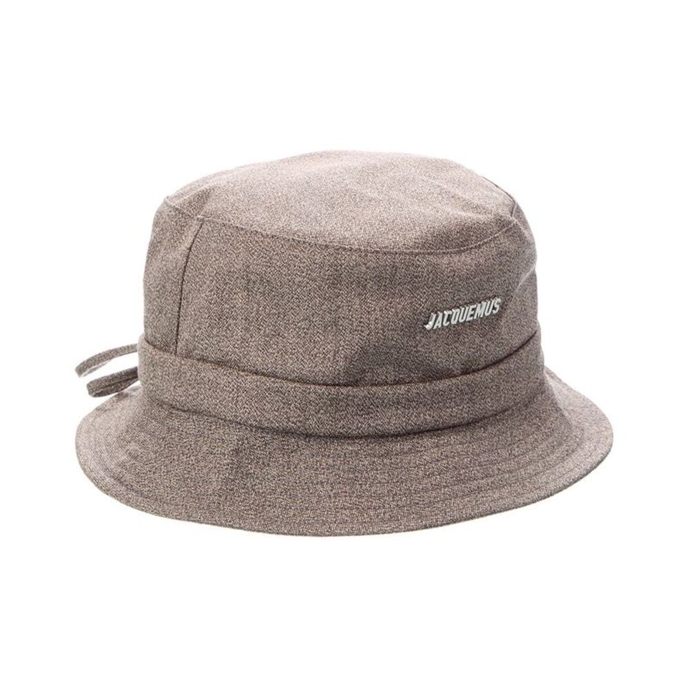 Jacquemus Wool Bucket Hat, Grey